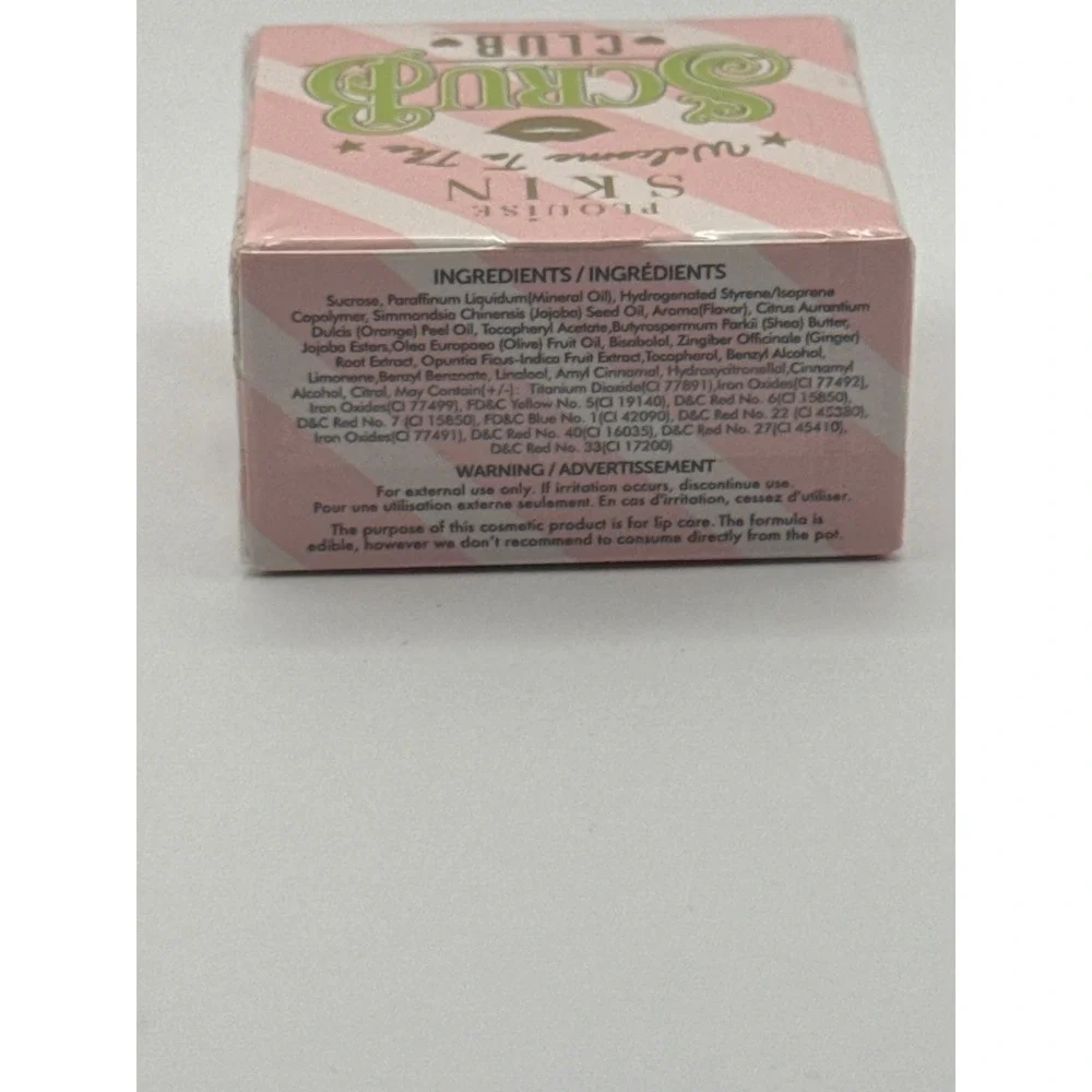 P.Louise Skin Welcome To The Scrub Club  Lip Exfoliator in Beach Buzz NIB Sealed